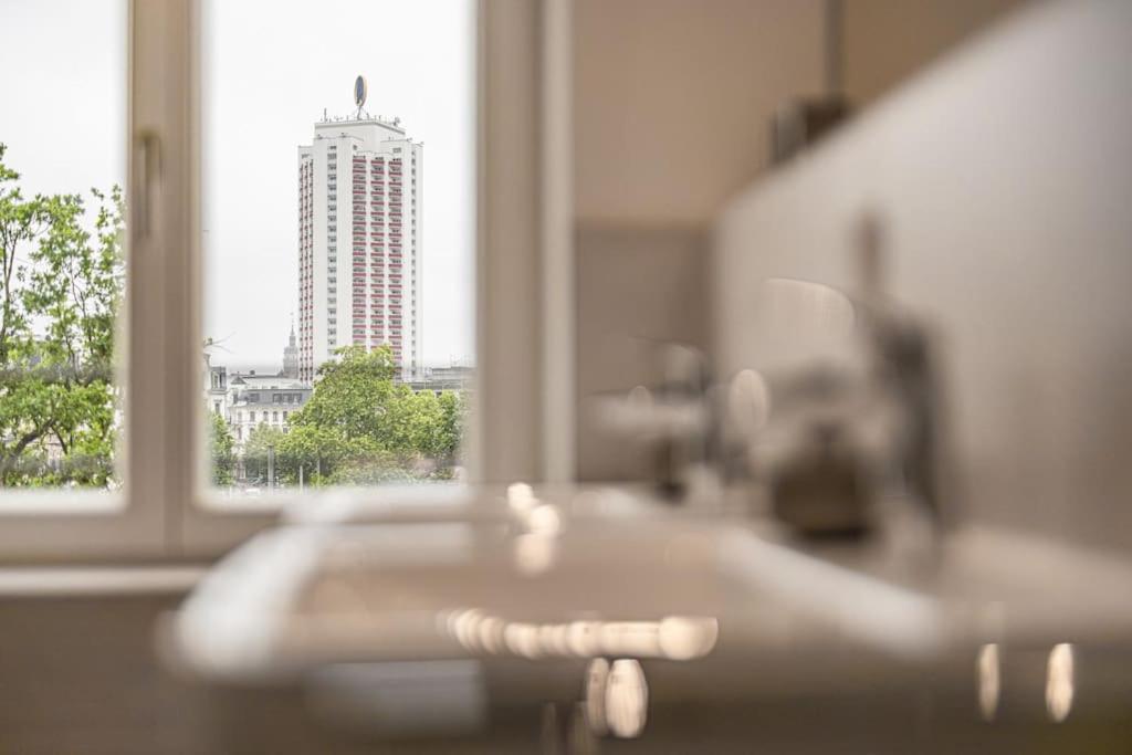 Stylisches Zentrales City-Apartment Mit 2 Balkonen Leipzig Eksteriør billede