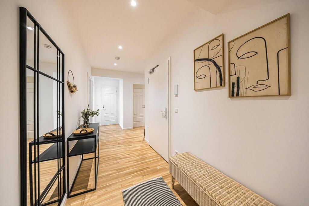 Stylisches Zentrales City-Apartment Mit 2 Balkonen Leipzig Eksteriør billede