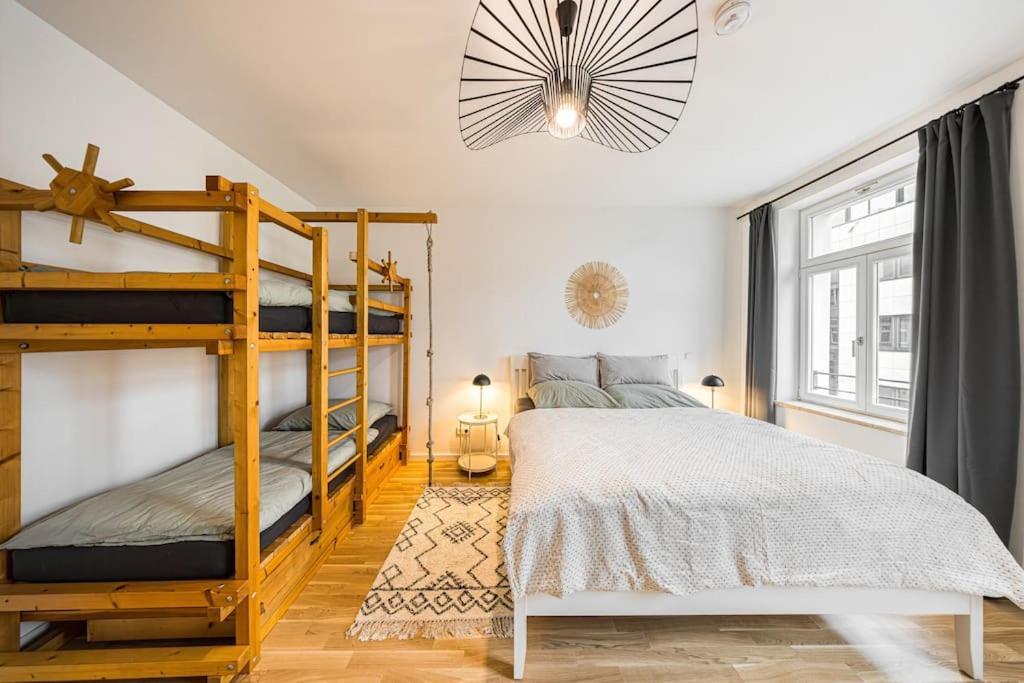 Stylisches Zentrales City-Apartment Mit 2 Balkonen Leipzig Eksteriør billede